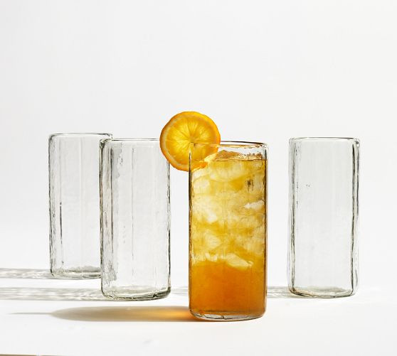 Hammered Café Drinking Glasses | Pottery Barn (US)