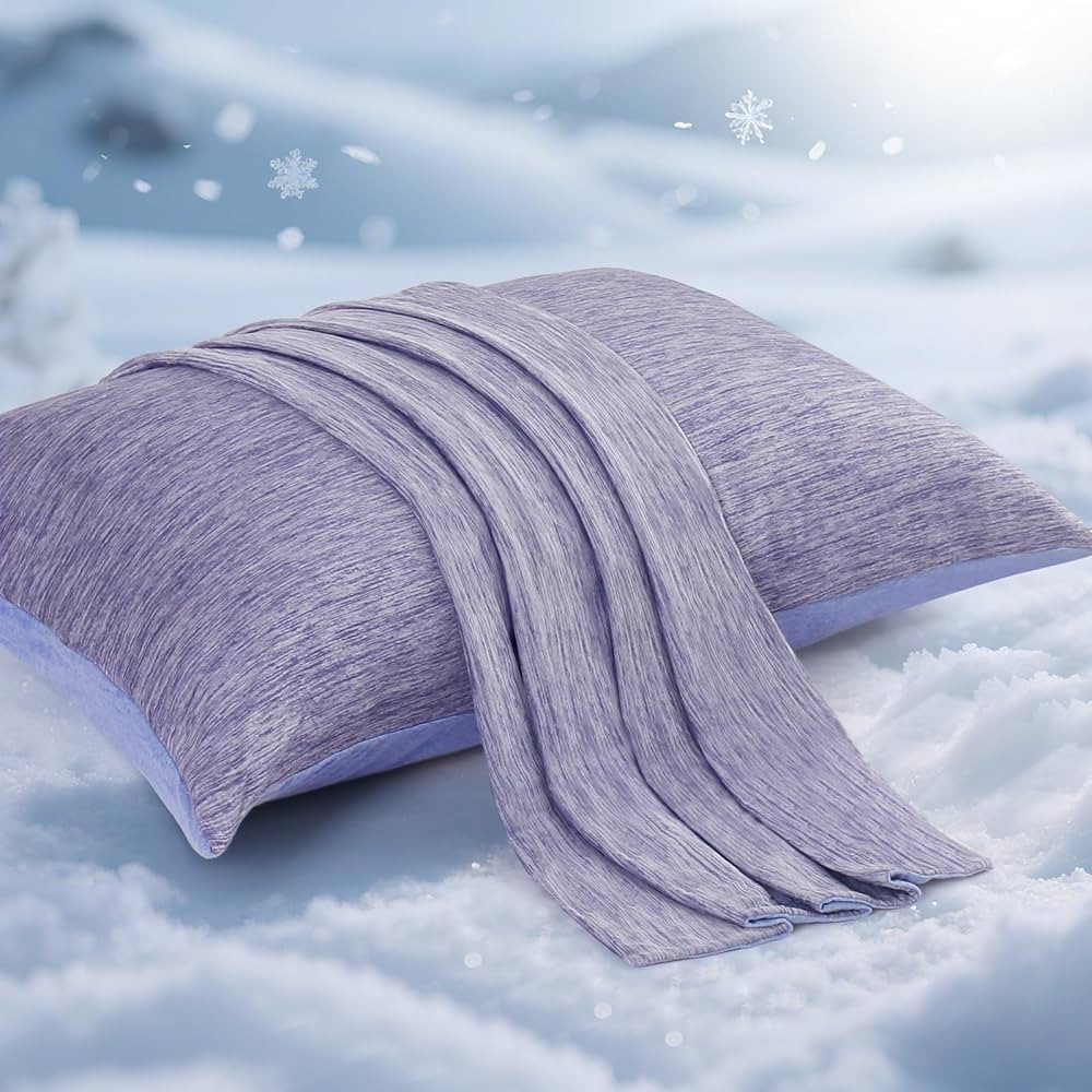 Elegear Cooling Pillow Cases for Hot Sleepers, Japanese Q-Max 0.5 Cooling Pillowcases, Both Sides... | Amazon (US)