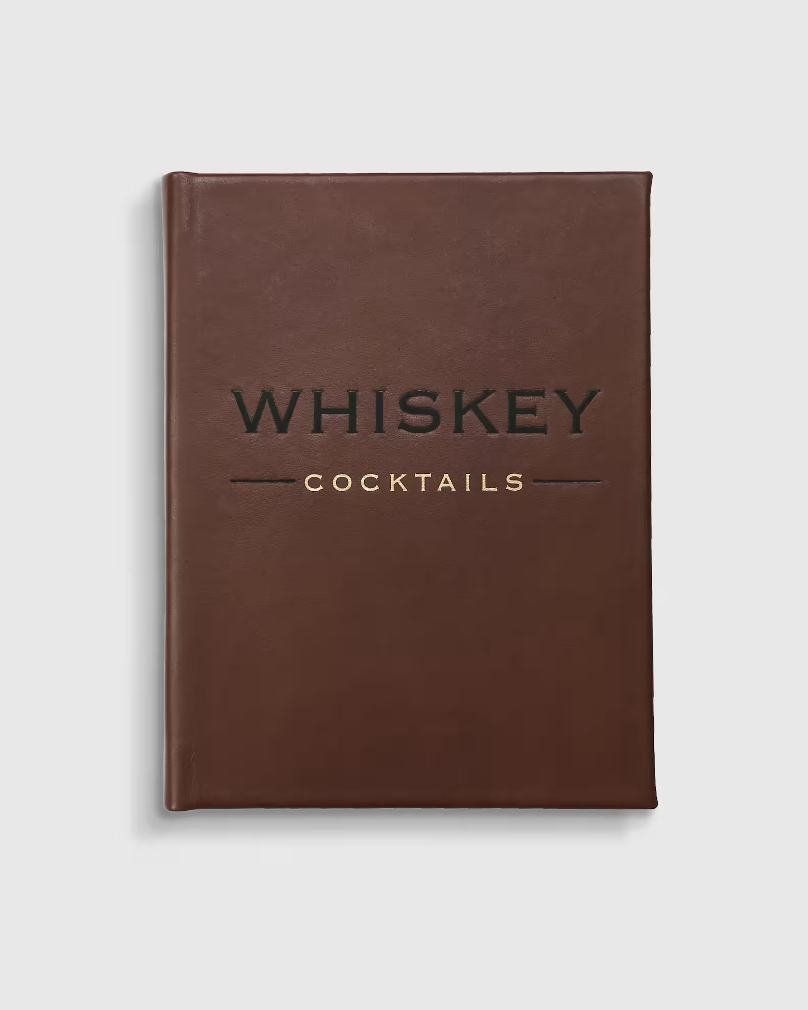 Whiskey Cocktails Leather Bound Book in No Color | Quince