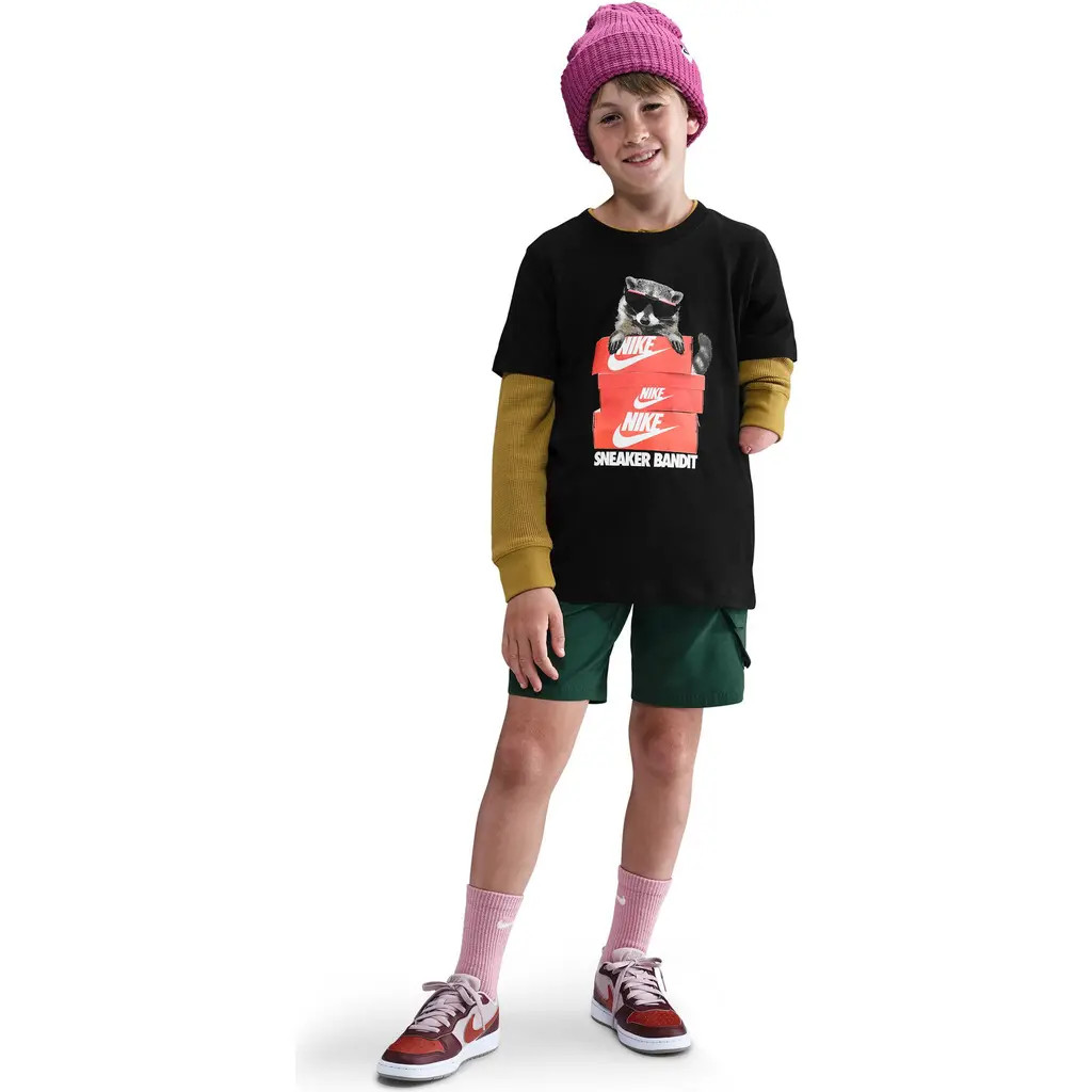 Nike Kids' Sneaker Bandit Cotton Graphic T-Shirt in Black at Nordstrom, Size Xl | Nordstrom