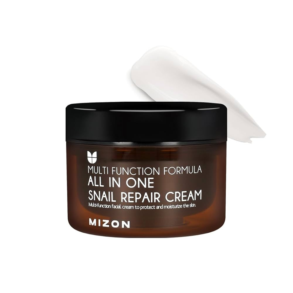 MIZON AllinOne Snail Repair Cream Korean Face Moisturizer with Snail Mucin 12 Natural Extracts Hy... | Amazon (US)