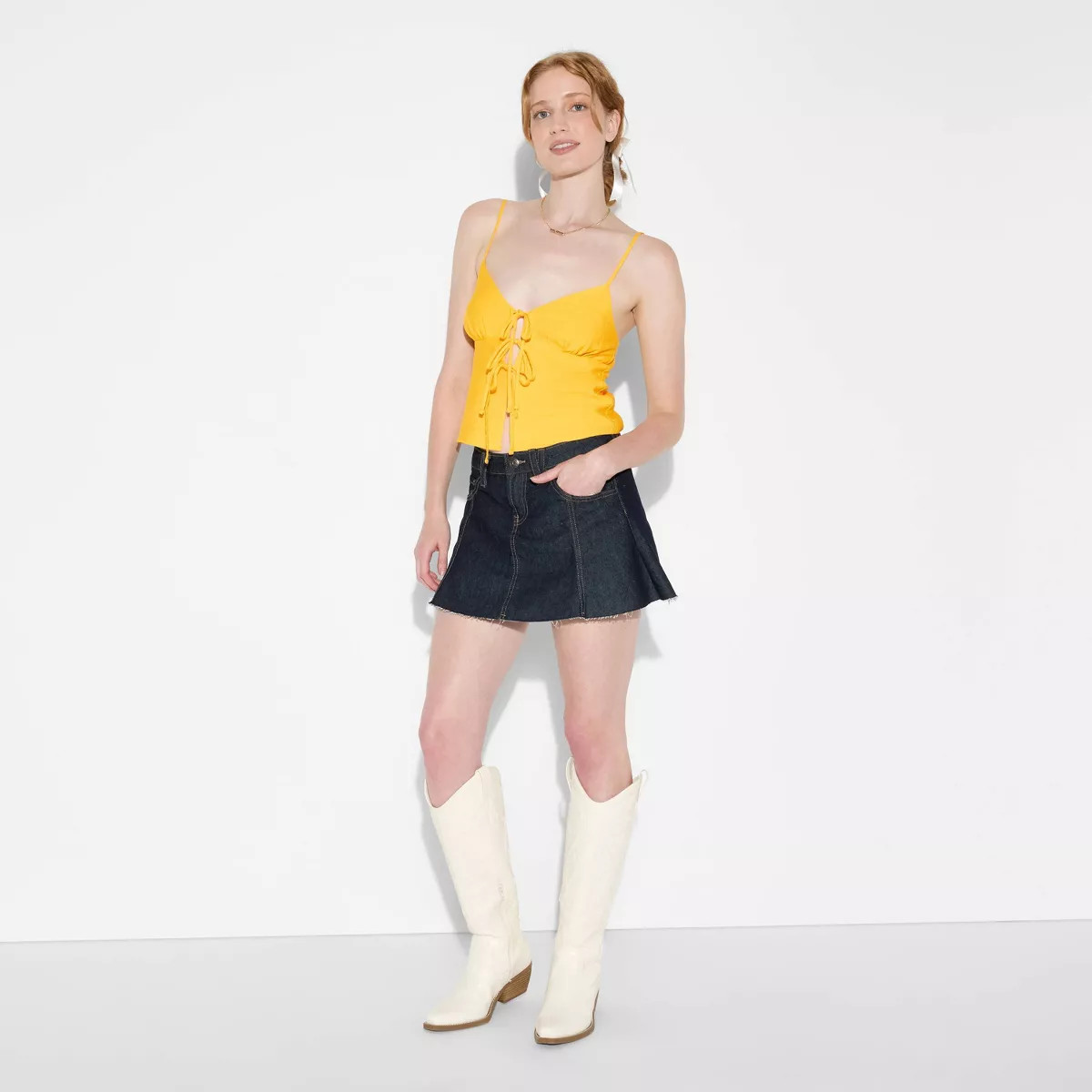 Women's Game Day Flyaway Woven Tank Top - Wild Fable™ | Target