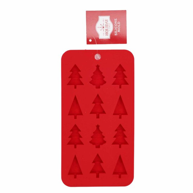Holiday Time Christmas Silicone Tree Mold, Red | Walmart (US)