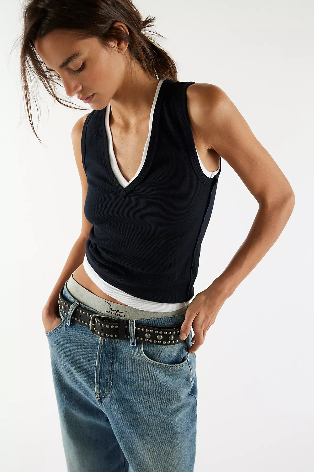 We The Free Neria V-Neck Tank Top | Free People (Global - UK&FR Excluded)