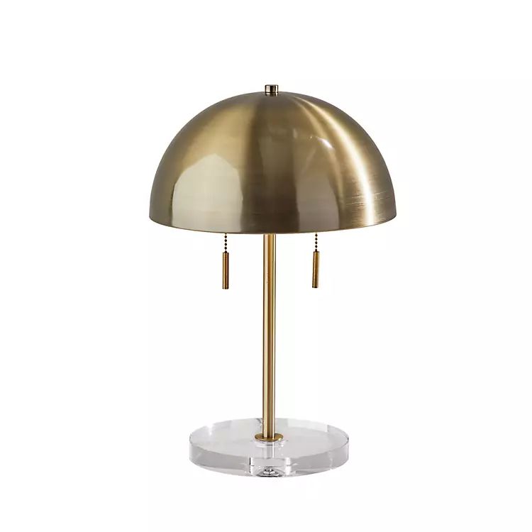 Antiqued Brass Dome Shade Table Lamp | Kirkland's Home