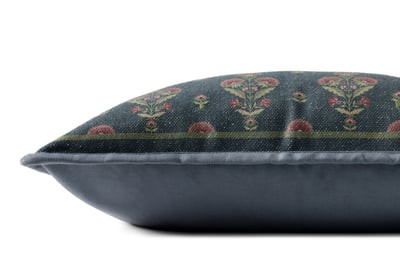 Marigold Pillow PCJ-0038 Blue Cotton | Rugs Direct