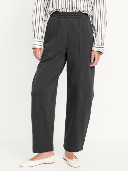 Extra High-Waisted SoComfy Seamed Barrel-Leg Sweatpants | Old Navy (US)