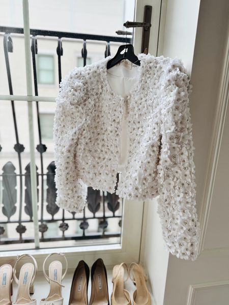 This mini embroidered jacket is the perfect way to spruce up a basic look or a perfect jacket for the bride! 

#LTKwedding #LTKparties #LTKmidsize