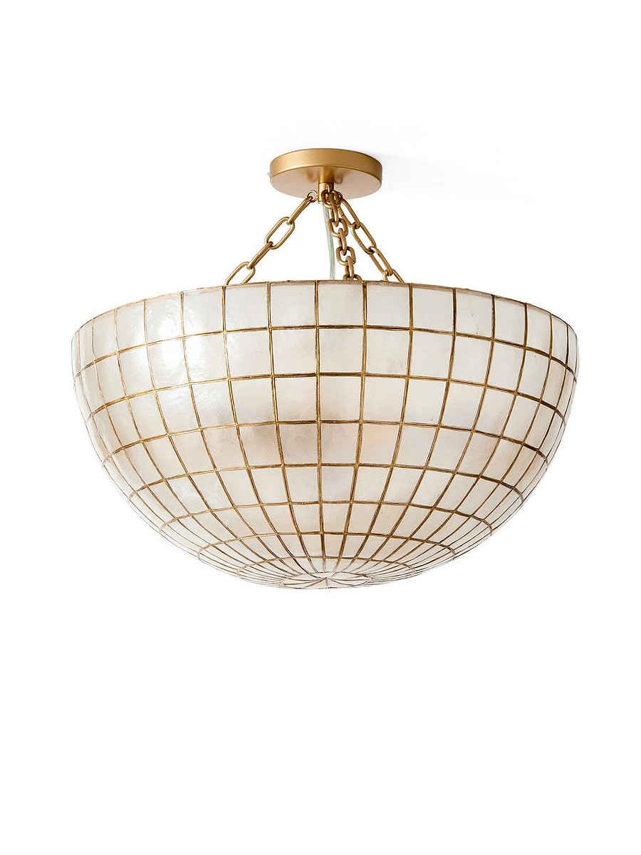 Capiz Tiled Flush Mount | Serena and Lily