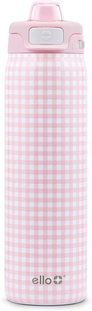 Ello Pop & Fill Stainless Steel Water Bottle with Quick Fill Technology, Double Walled Vacuum Ins... | Amazon (US)