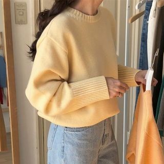 monroll - Plain Knit Sweater | YesStyle Global