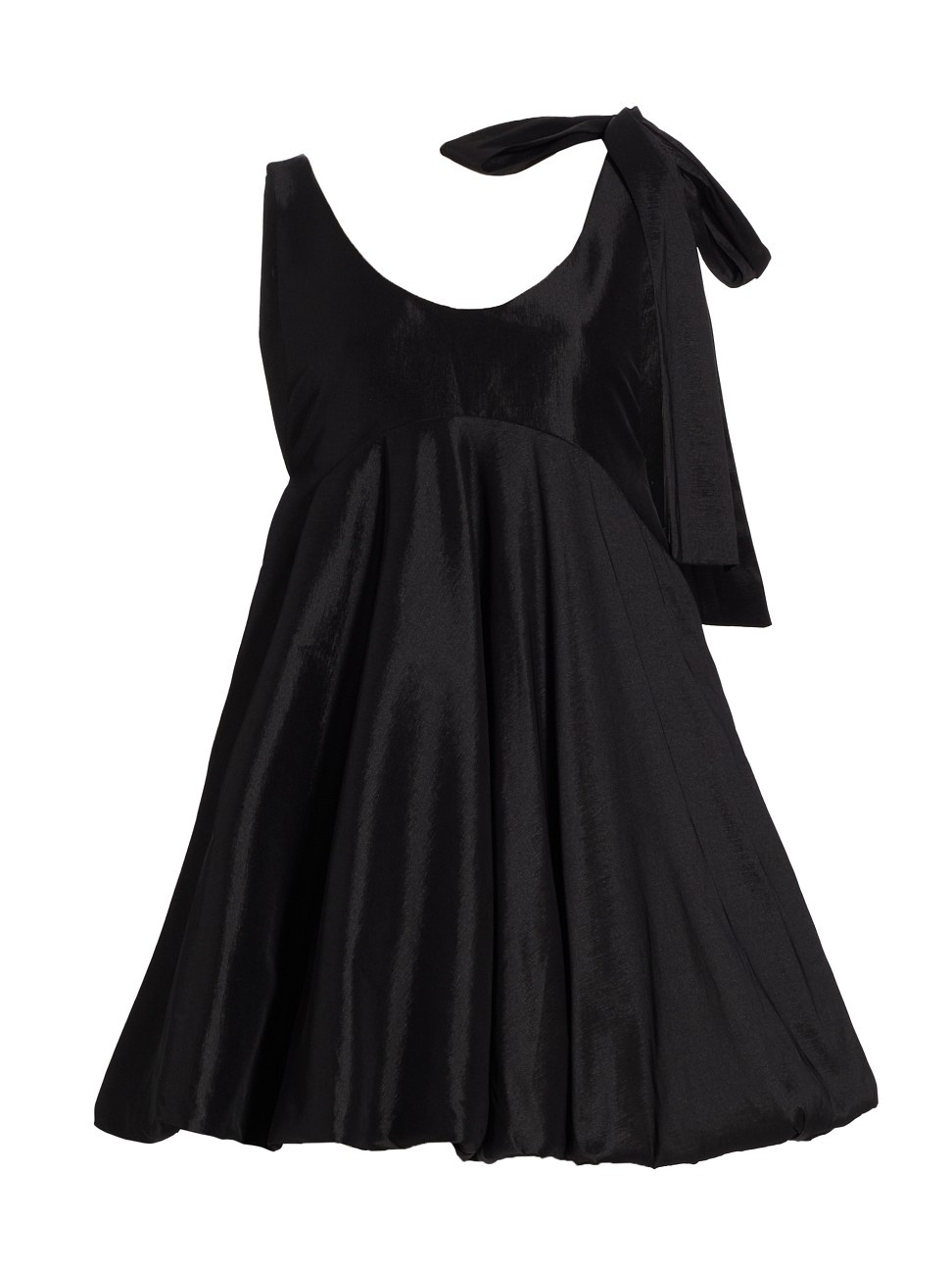 Women's Sue Taffeta Babydoll Dress - Black Taffeta - Size Large - Black Taffeta - Size Large | Saks Fifth Avenue
