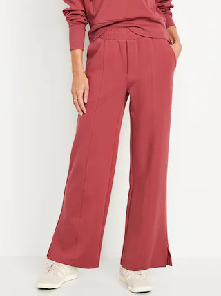 High-Waisted Dynamic Fleece Trouser Pants | Old Navy (US)