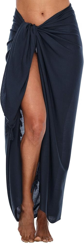 SHU-SHI Womens Beach Cover Up Sarong Swimsuit Cover-Up Pareo Coverups | Amazon (US)