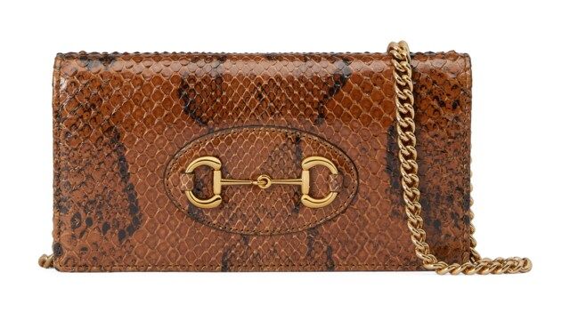 Gucci - Gucci Horsebit 1955 python chain wallet | Gucci (US)