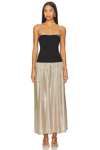 Show Me Your Mumu Hepburn Midi Dress in Silver Confetti from Revolve.com | Revolve Clothing (Global)