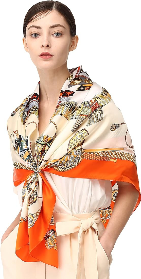 100% Silk Scarf, Extra-Large | Amazon (US)