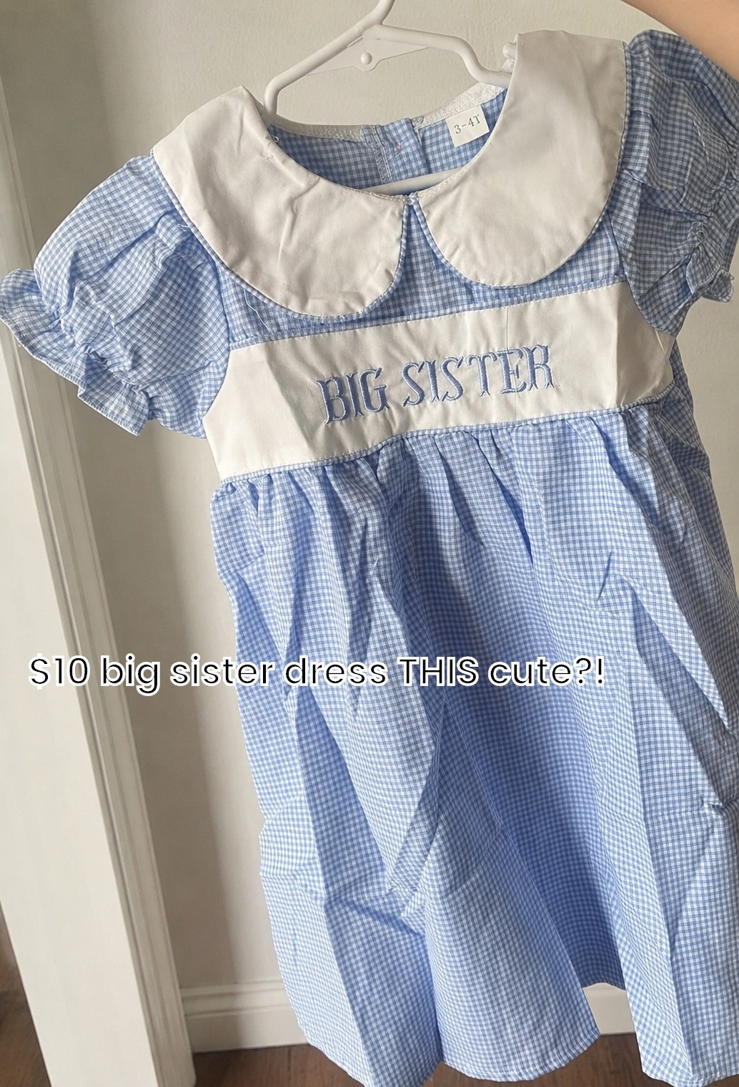 I seriously can’t believe this dress is only $10 🤍💙 It looks so much more expensive! If you’re planning a new baby announcement, this is the sweetest budget-friendly option for those “Big Sister” photos without sacrificing the classic look. Amazon for the win! ✨

#AmazonFinds #BigSisterOutfit #PregnancyAnnouncement