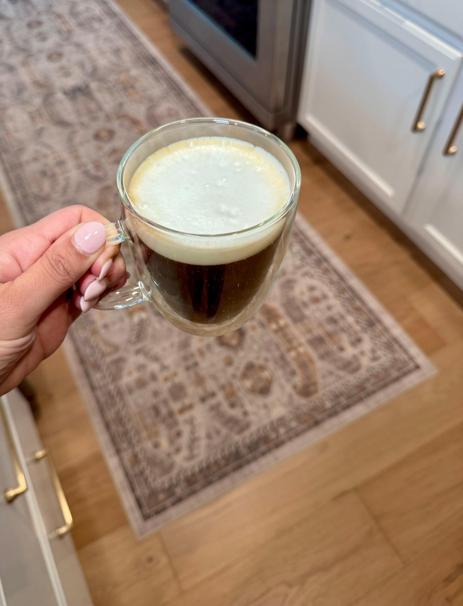 Favorite part of my morning is a latte ☕️ Linking my glass coffee mugs and new kitchen runner which is washable, affordable and so soft! #amazon #amazonfinds #homedecor 

amazon finds
amazon home
kitchen decor
home decor 
kitchen runner 
glass coffee mugs

#LTKHome #LTKdayinmylife #LTKmomlife