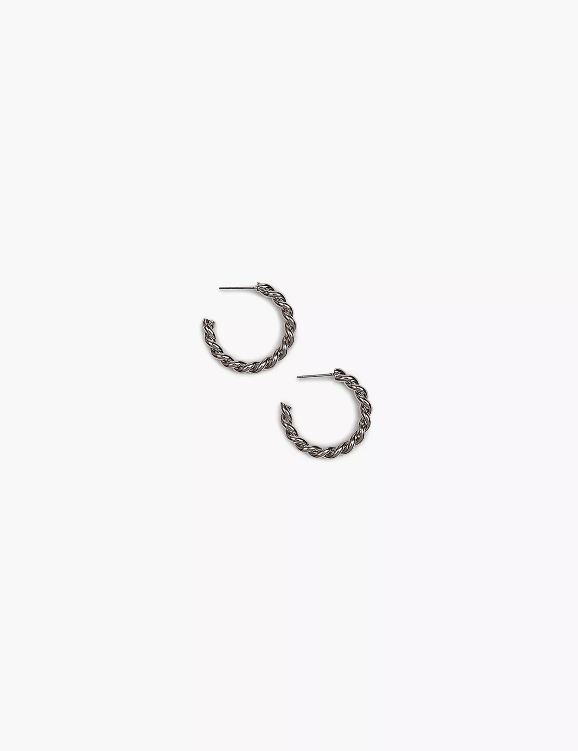 Demi-Fine Twist Hoop Earrings | LaneBryant | Lane Bryant (US)