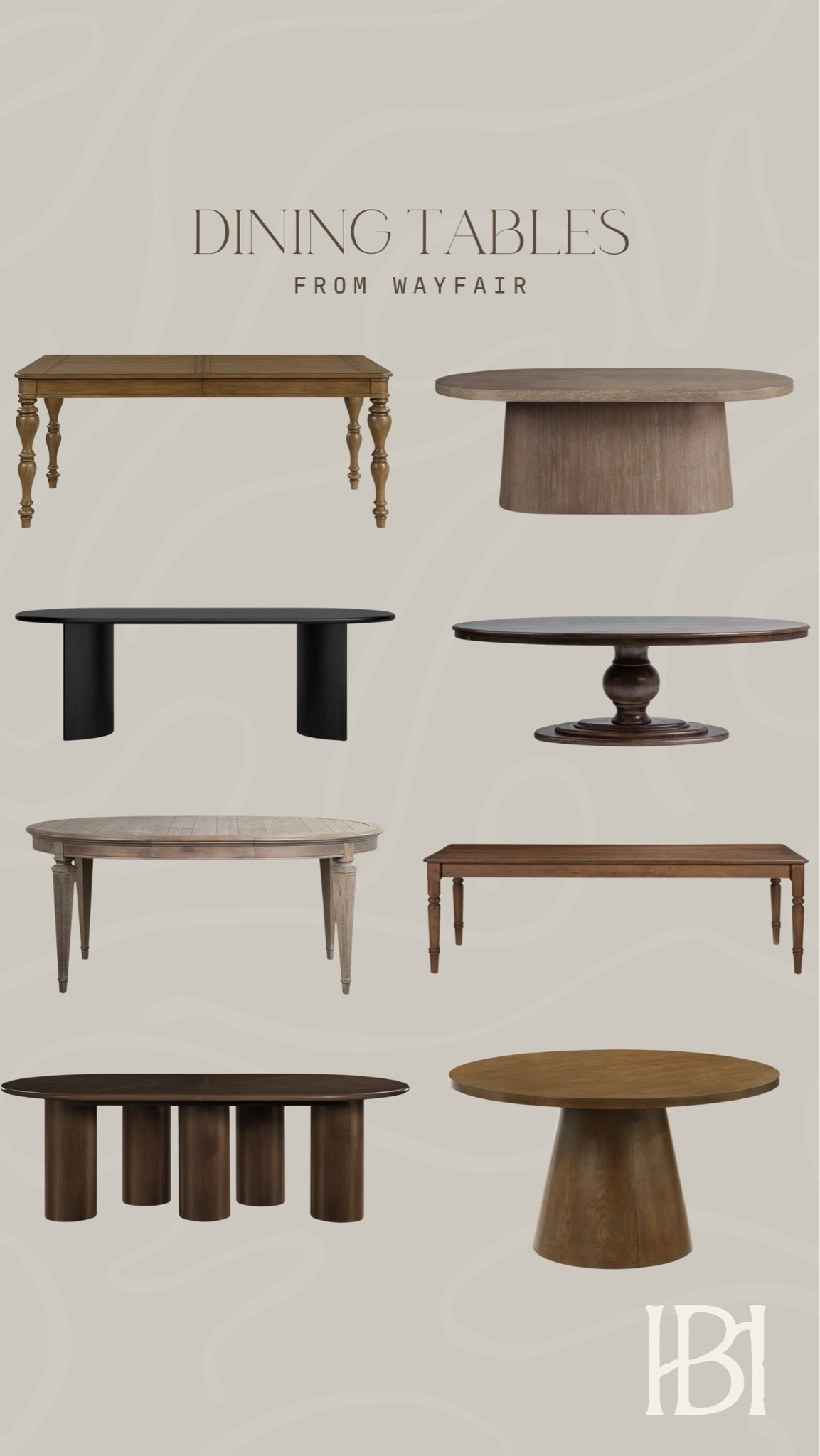 The prettiest roundup of dining tables from @Wayfair 🤎 Loving these for a neutral & modern dining room

#LTKHome