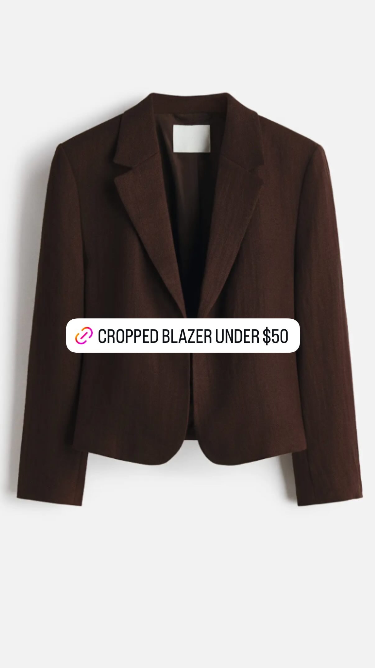 Cropped blazer under $50! If I were to restart my wardrobe these are the pieces that I would consider! Loving these neutral classics. From blazers, vests, button downs, dresses, sneakers, and more. 

 #LTKgrwm #LTKootd #LTKWorkwear