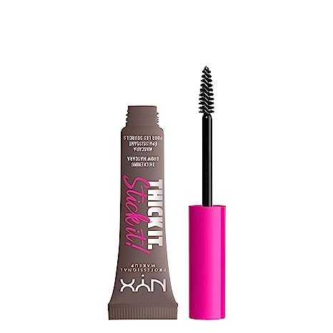 NYX PROFESSIONAL MAKEUP Thick It Stick It Thickening Brow Mascara, Eyebrow Gel - Cool Ash Brown | Amazon (US)
