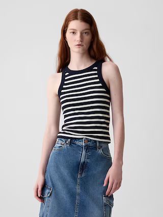 Modern Rib Halter Tank Top | Gap (US)