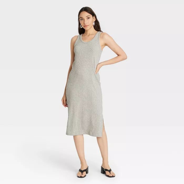 Women's Rib Knit Tank Dress - A New Day™ | Target