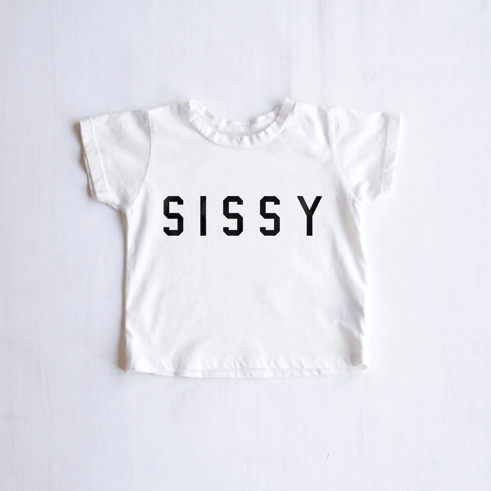 Baby Sissy® Girls T Shirt in White - Ford And Wyatt | Ford and Wyatt