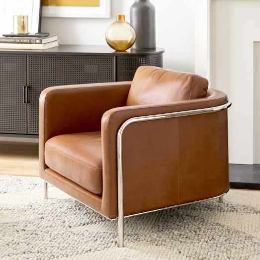 Nina Leather Chair | West Elm (US)