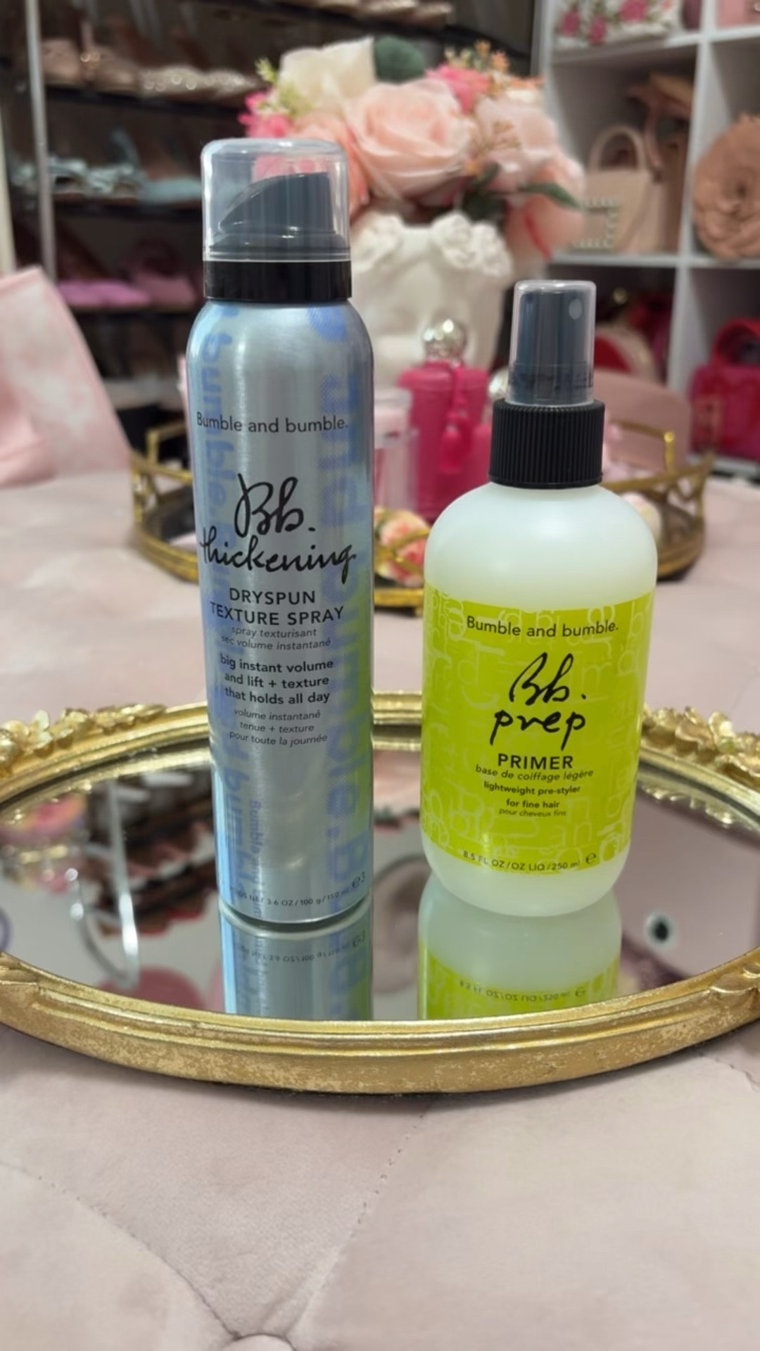Bumble and bumble hair products 

#LTKgrwm #LTKmorningroutine #LTKselfcare