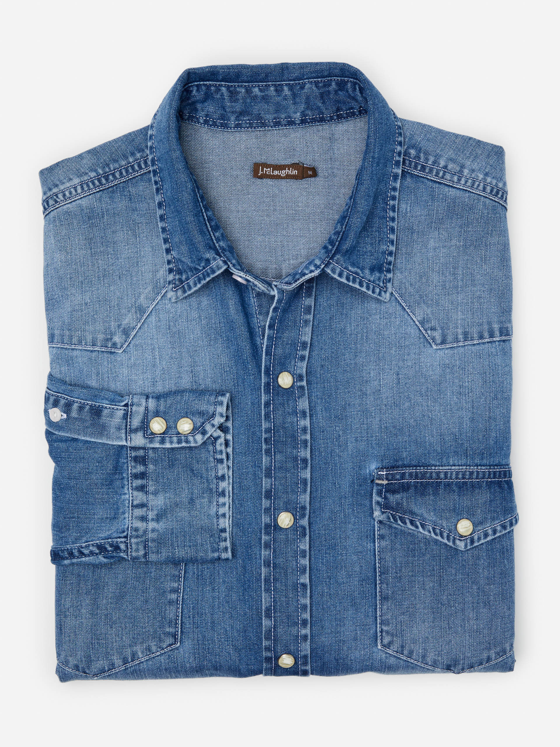 Ace High Woven Denim Shirt | J.McLaughlin