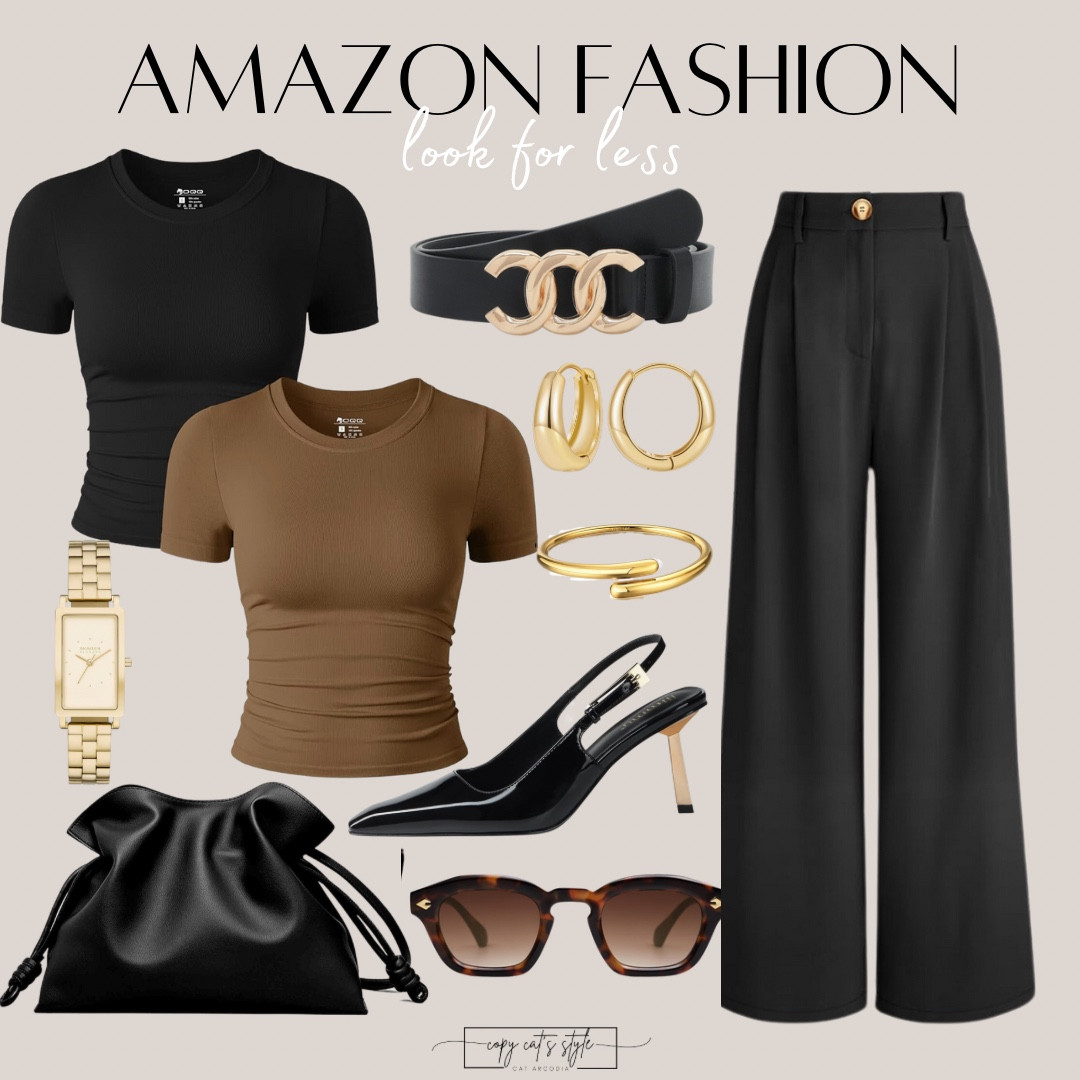 Amazon casual style looks for less! Amazon relaxed fit pants, Amazon tees, Amazon accessories for less. 

#LTKStyleTip #LTKFindsUnder50 #LTKFindsUnder100