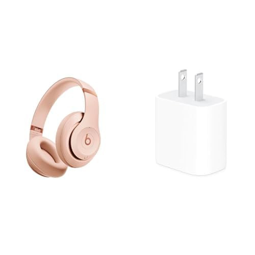 Beats Studio Pro x Kim Kardashian Bluetooth Noise Cancelling Headphones with Apple 20W USB-C Power Adapter - Moon | Amazon (US)
