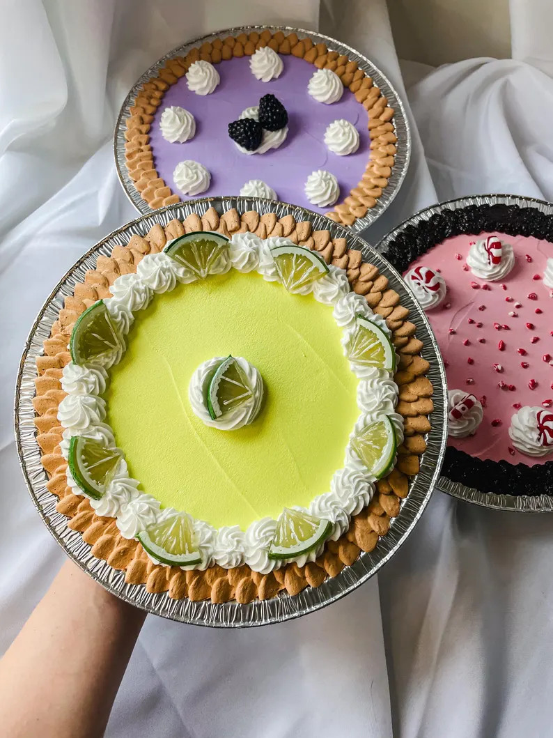 Customizable Fake 8inch Fruit Pies - Lemon, Key Lime, Banana and Tangerine | Etsy (Global)