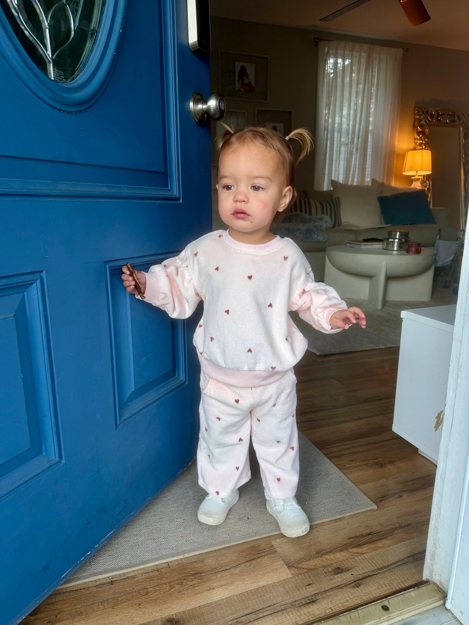 The sweetest little velour matching set. Wearing 12m

#LTKFamily #LTKBaby #LTKKids