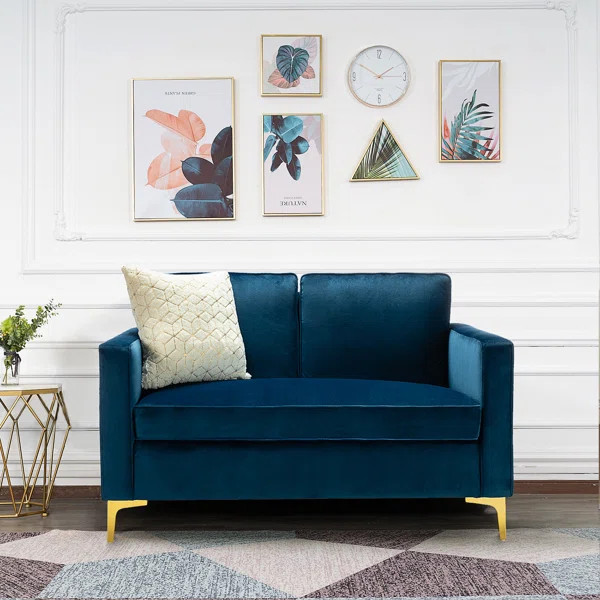 Adalynn 51'' Velvet Loveseat | Wayfair North America