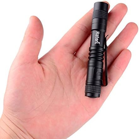 Hatori Super Small Mini LED Flashlight Battery-Powered Handheld Pen Light Tactical Pocket Torch w... | Amazon (US)