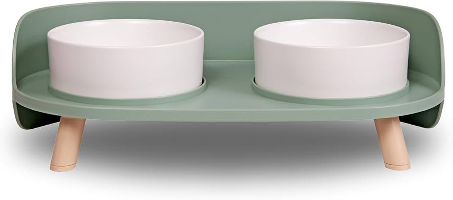 Pet Supplies : A4DOG Ceramic Dog Bowls with Stand - Elevated Dog Water and Food Bowl Set 13.5oz C... | Amazon (US)