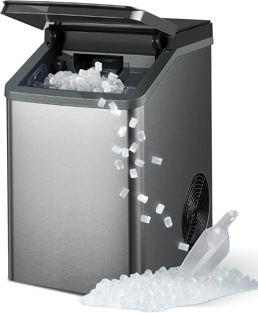 Gevi KNOVA Gemi Nugget Ice Maker, Countertop Pellet Ice Machine with Self-Cleaning, Chewable Pebb... | Amazon (US)
