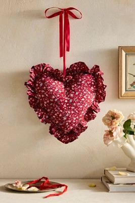 Illuminated LED Fabric Heart Ornament | Anthropologie (US)
