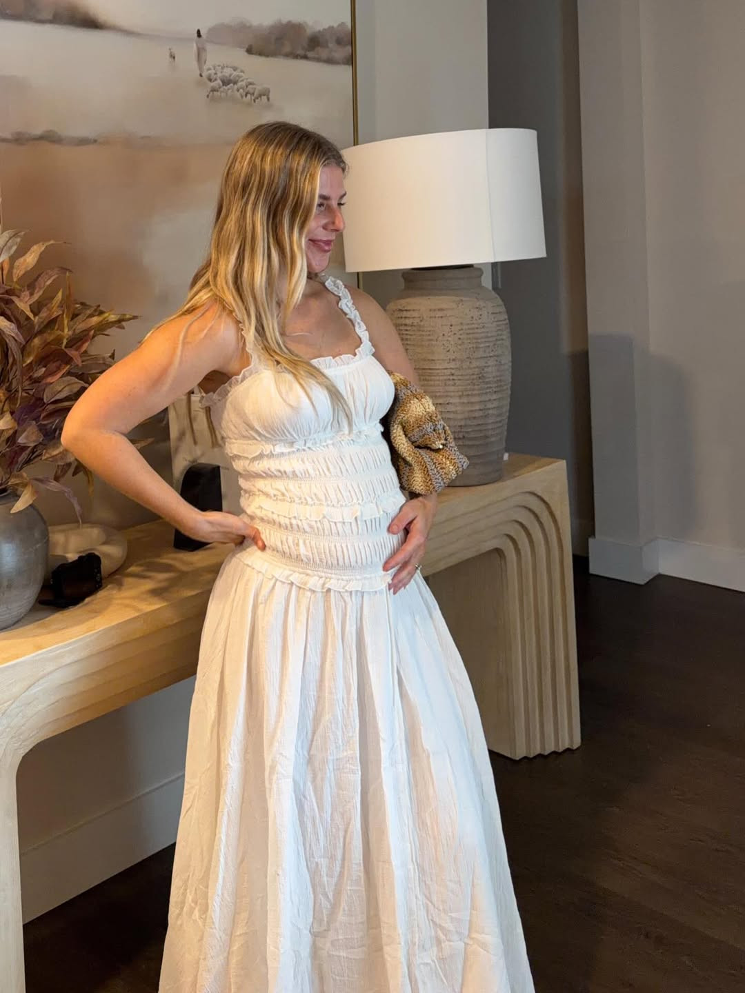 White maxi dress 🤍

Soaking up every moment!

#LTKBump #LTKootd #LTKdayinmylife