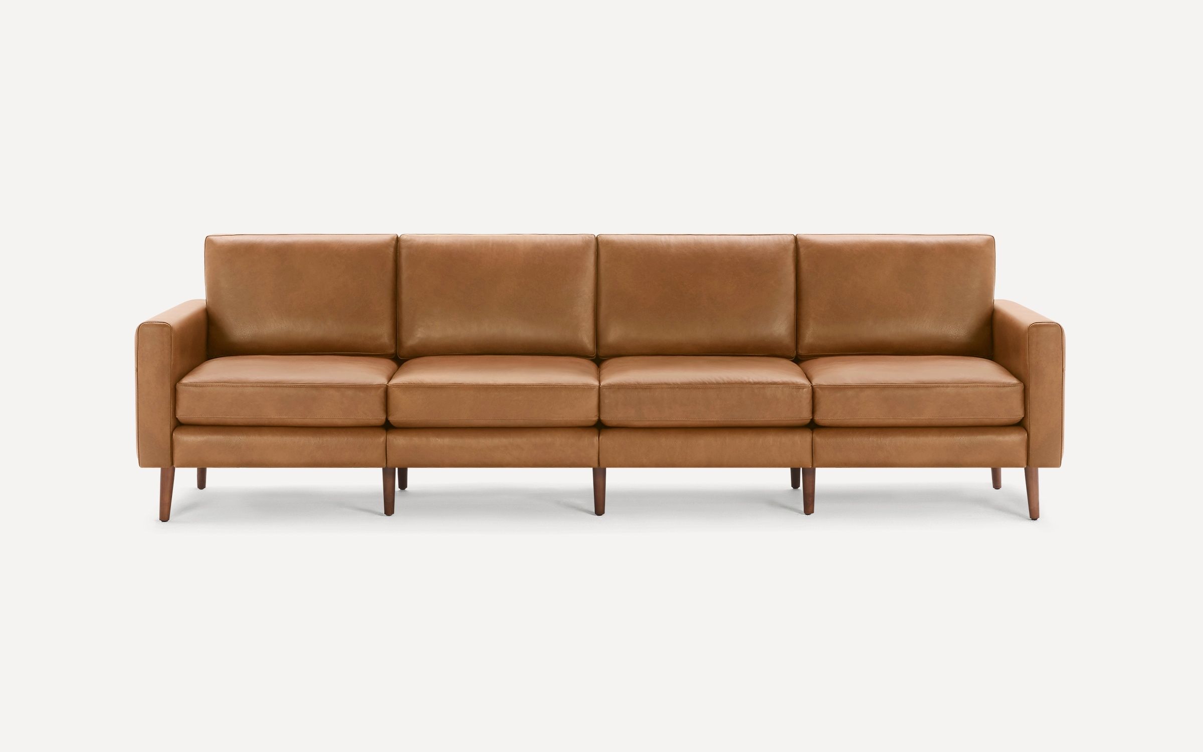 The Nomad Leather King Sofa | Burrow | Burrow