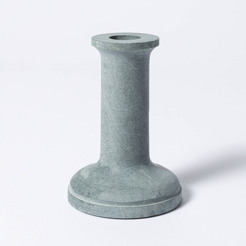 5"" x 3.5"" Soapstone Taper Candle Holder Gray - Threshold designed with Studio McGee | Target