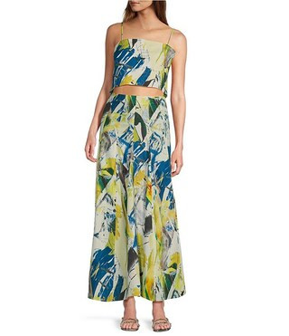 Antonio Melani x M.G. Style Lamar Printed Two Piece Poplin Blouse & Skirt Set | Dillard's | Dillard's
