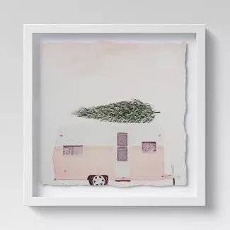 12" x 12" Camper with Tree Framed Print - Threshold™ | Target