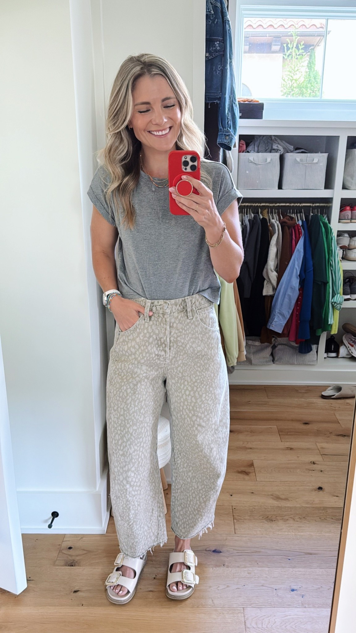 Wearing a 4 in the jeans and a small in the tee. 

#LTKFindsUnder50