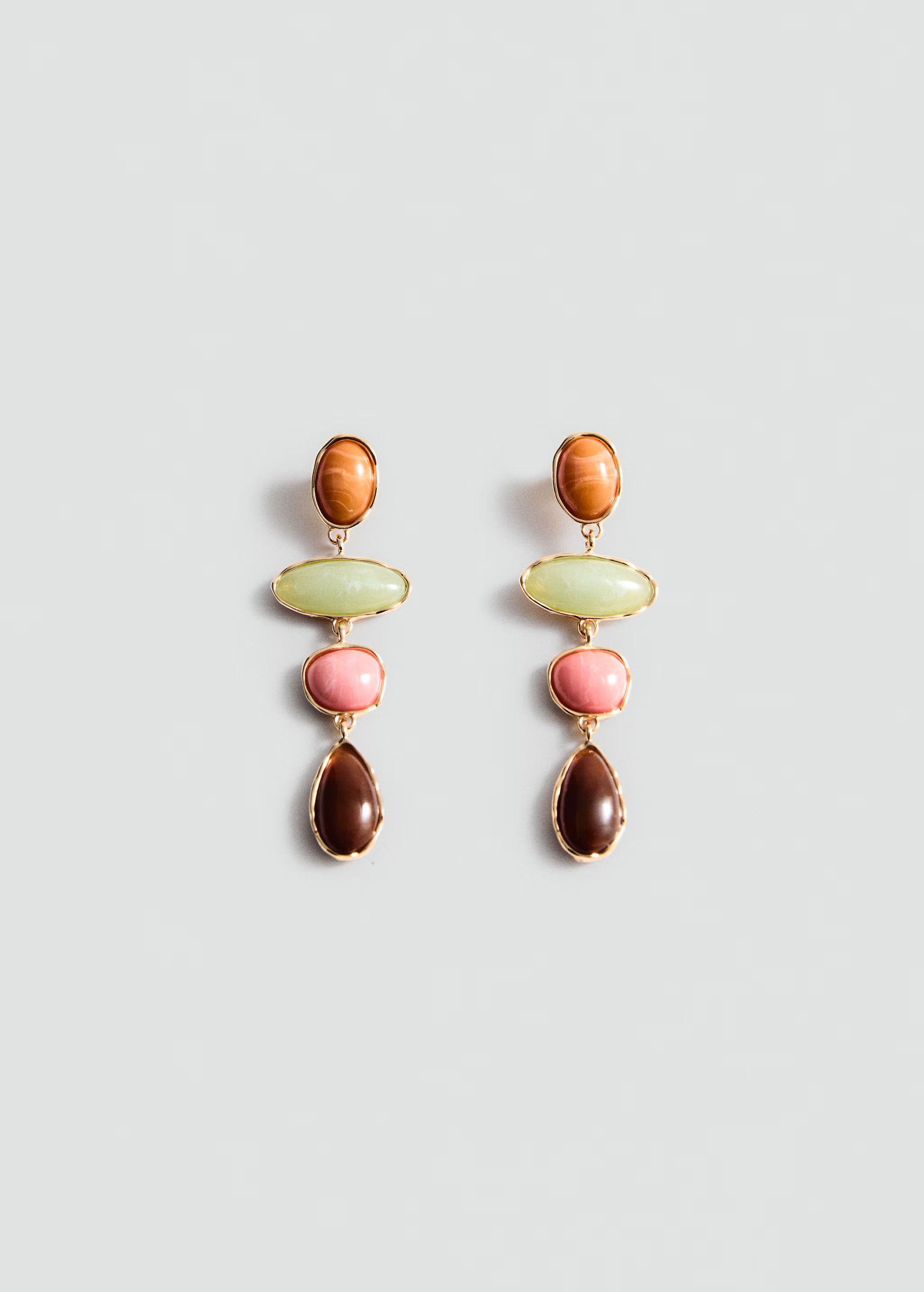 Stone pendant earrings | MANGO (US)
