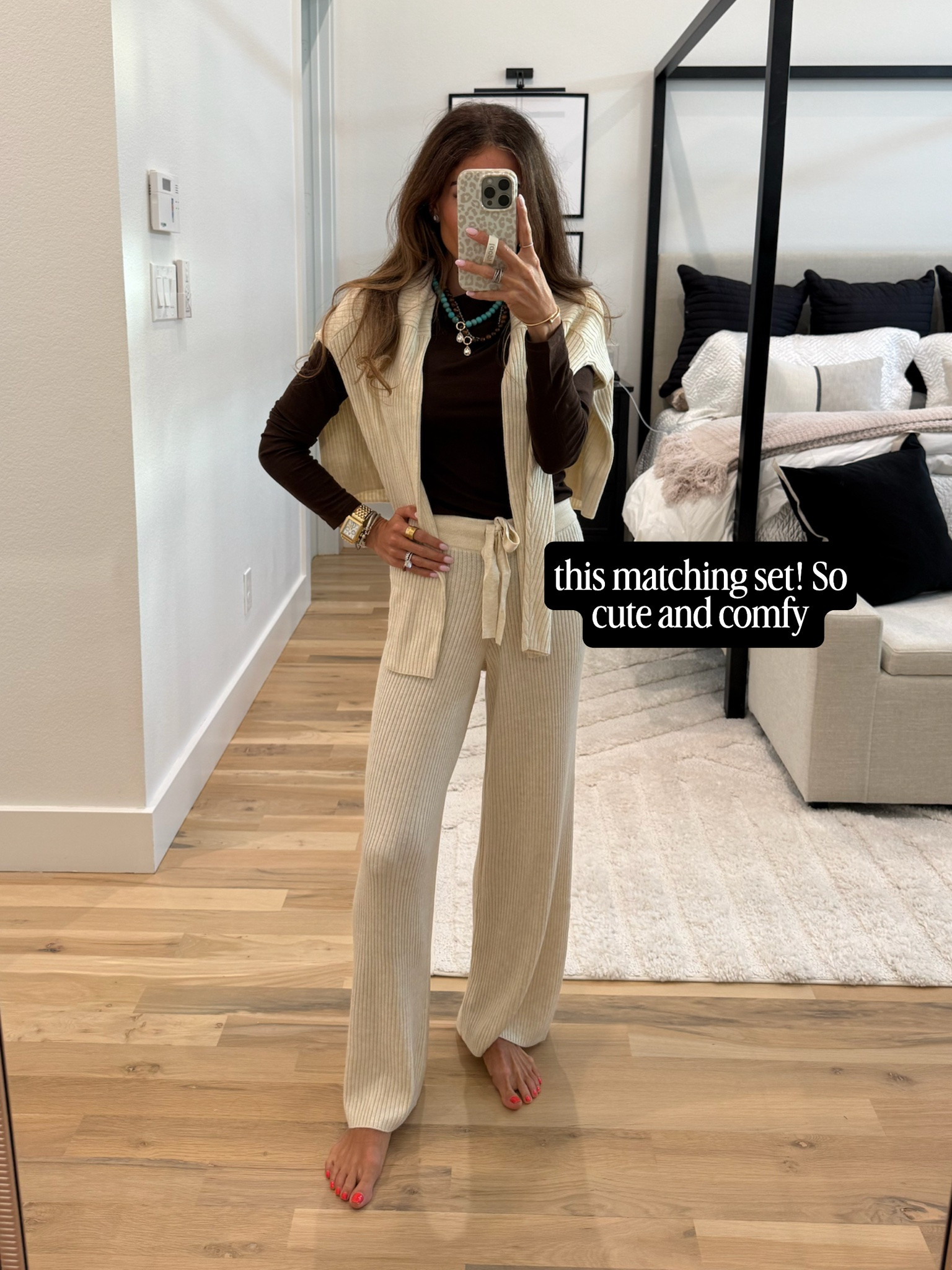 Comfiest matching set size XS ribbed set for travel or lounge necklaces trending fall outfit petite

#LTKootd #LTKPetite #LTKSaleAlert